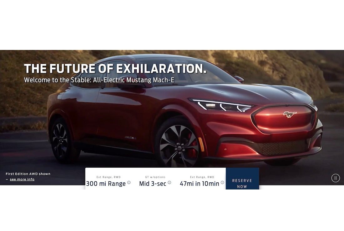 2021 ford mach e battery electric crossover teased on video leak 3