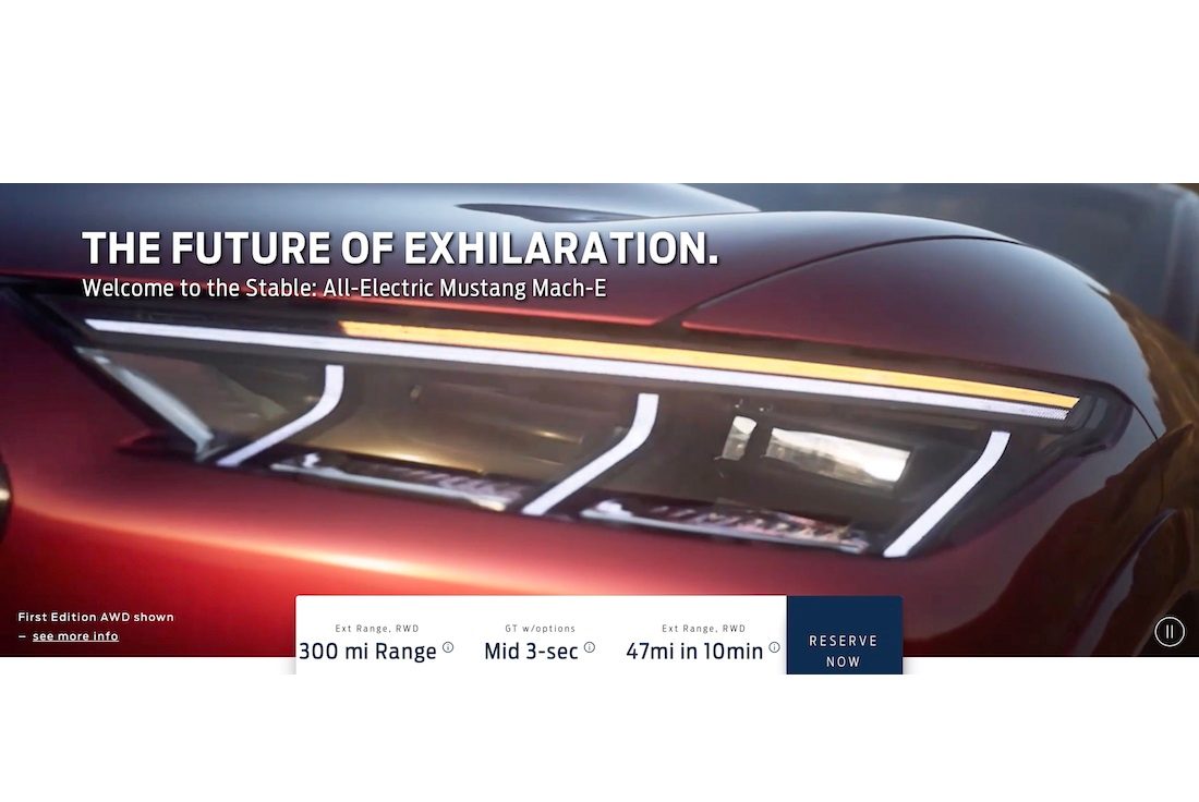 2021 ford mach e battery electric crossover teased on video leak 9