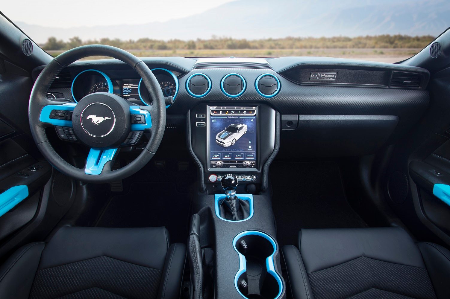 ford mustang lithium electric muscle car concept shown at sema 2019