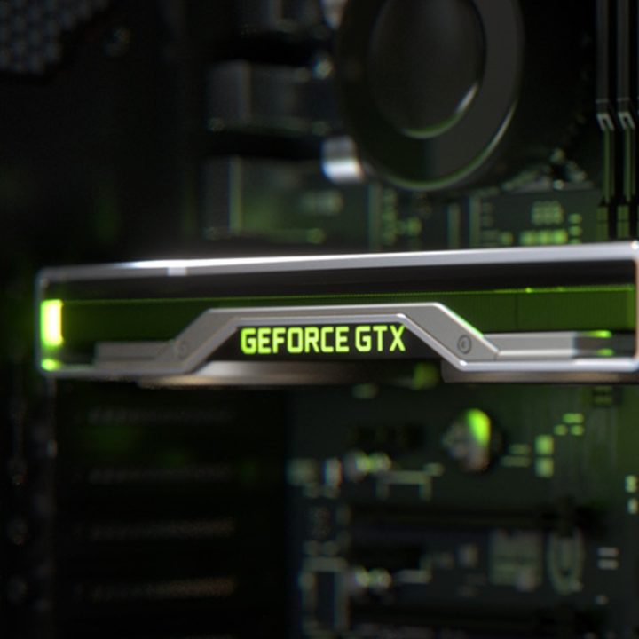 Nvidia GeForce GTX graphics card inside a PC.