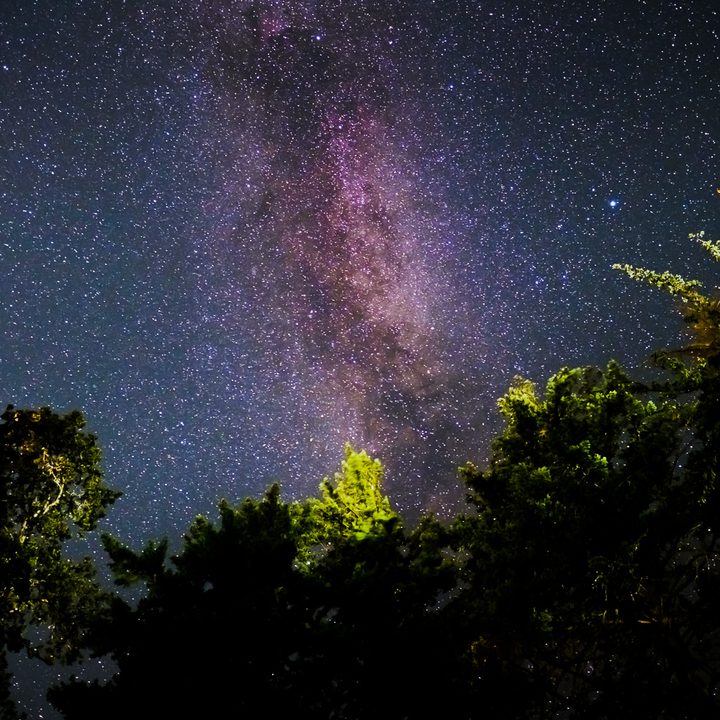 Photograph of Milky Way after editing in Adobe Lightroom