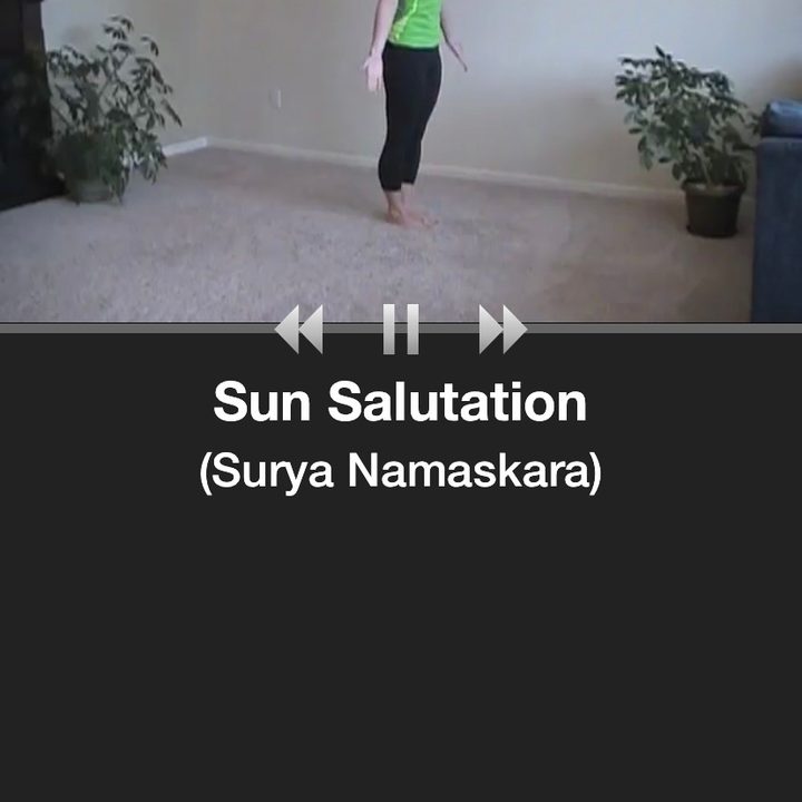 Sun salutation pose