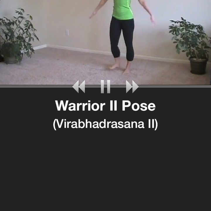 Warrior II pose