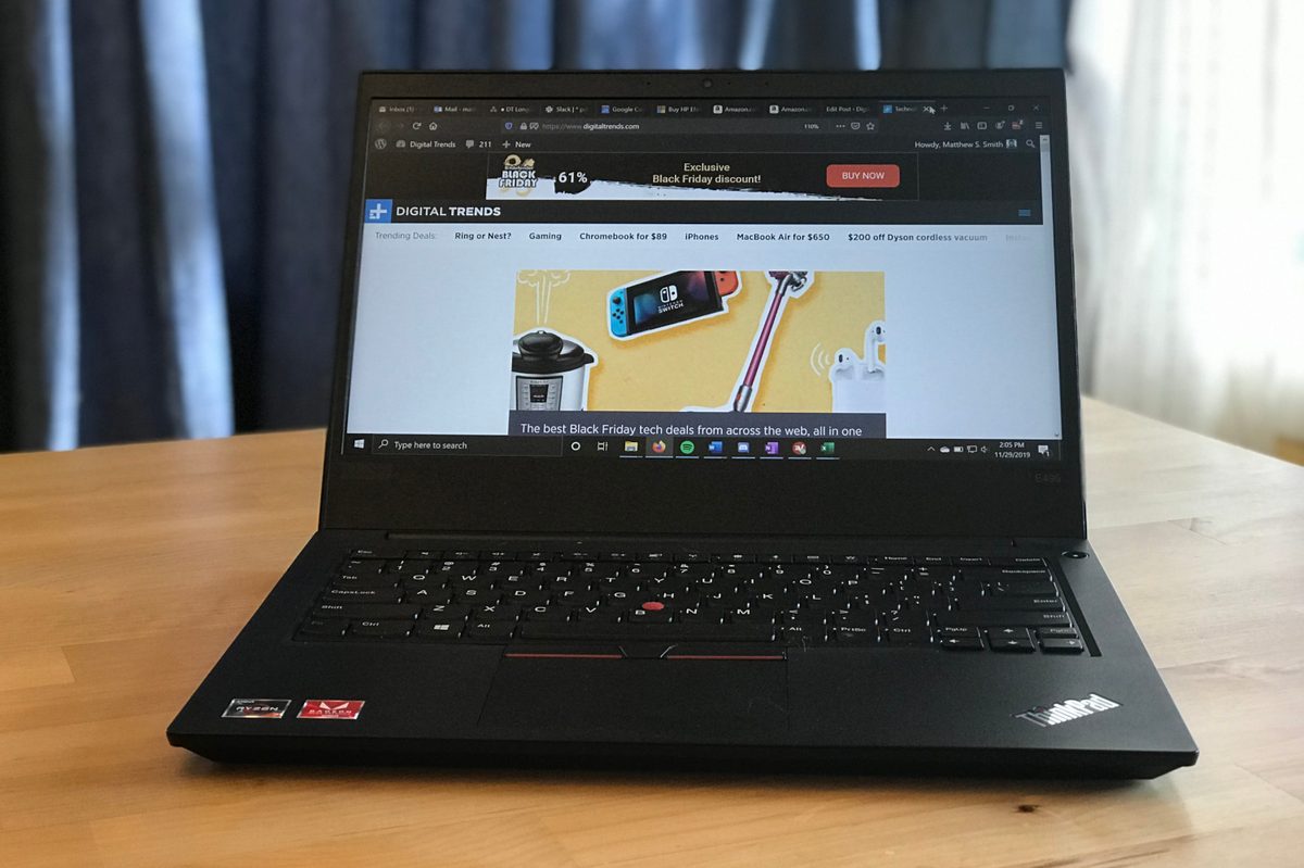 Lenovo ThinkPad E495 with AMD Ryzen