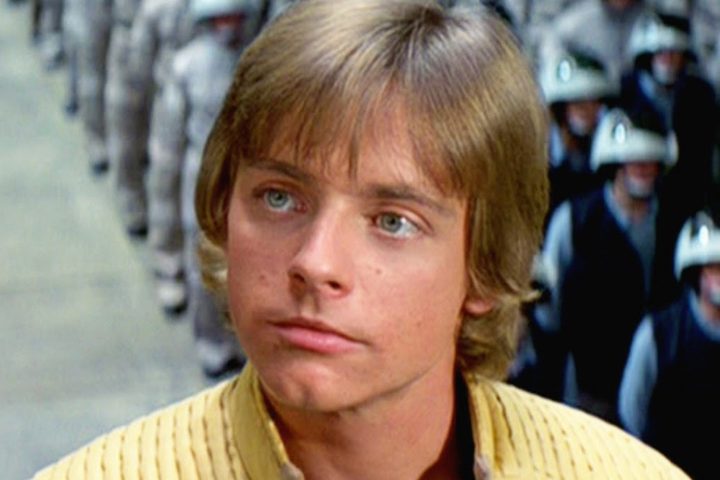 Mark Hamill at the end of Star Wars.