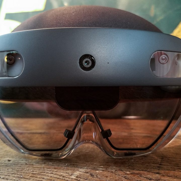 The Microsoft HoloLens 2 headset.