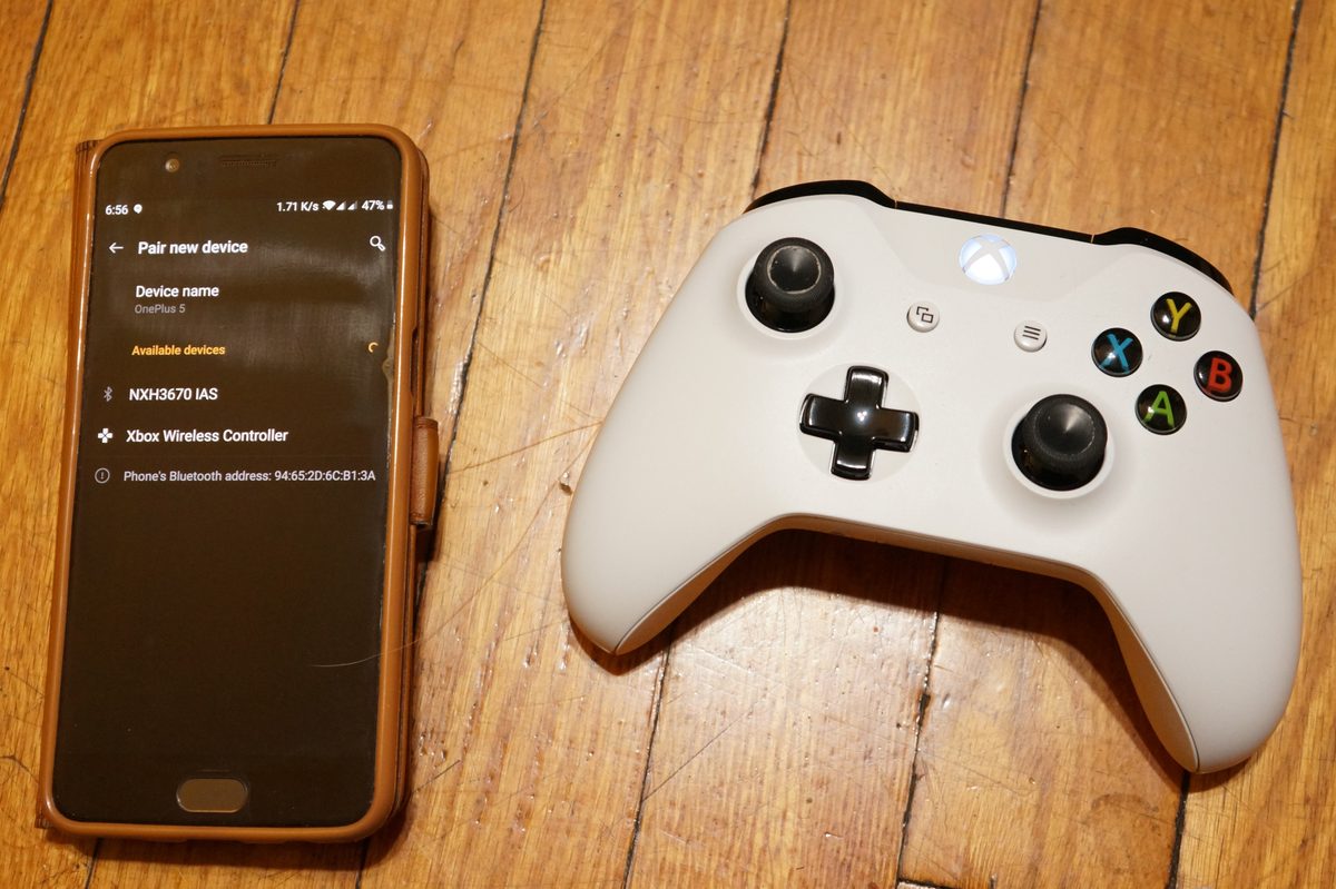 Pairing Xbox controller to Android phone