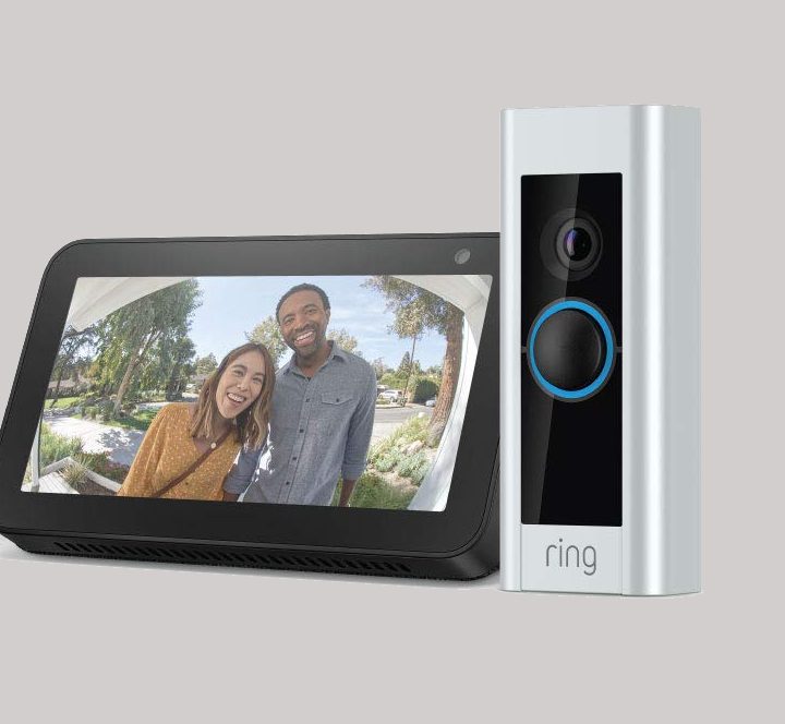 View of Ring camera feed on Echo show.