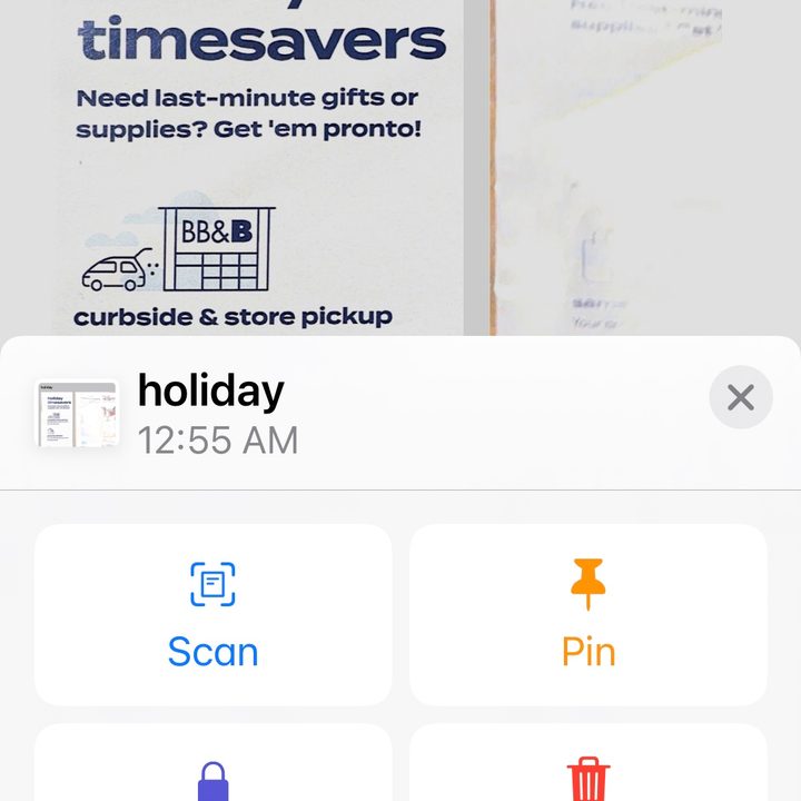 Notes scanning iOS 14