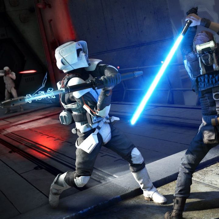 Kal blocking in Star Wars Jedi: Fallen Order.