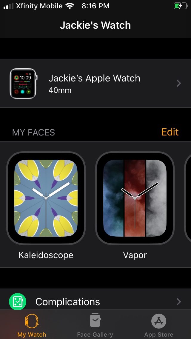Apple Watch pairing in iOS 13.