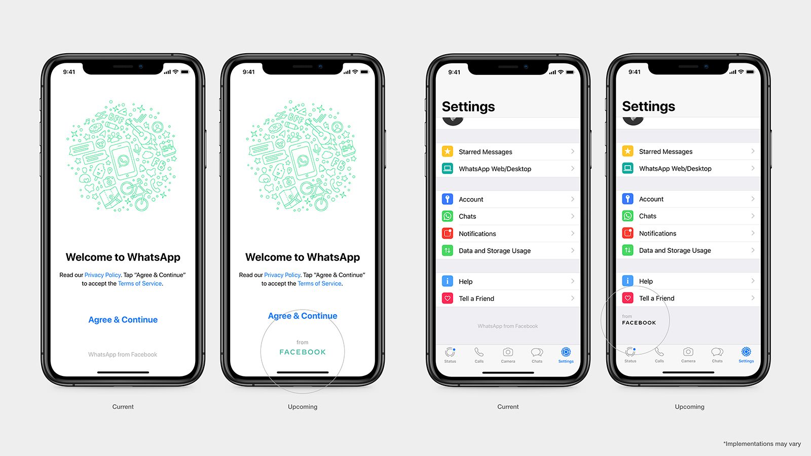 facebook logo update 2019 whatsapp product screen