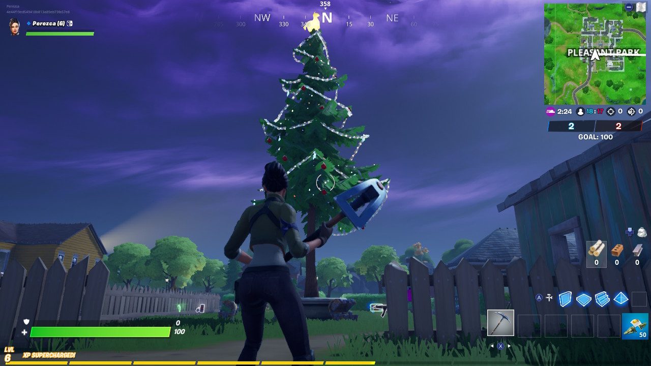Fortnite Pleasant Park Holiday Tree