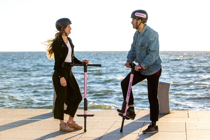 Cangoroo shared pogo sticks