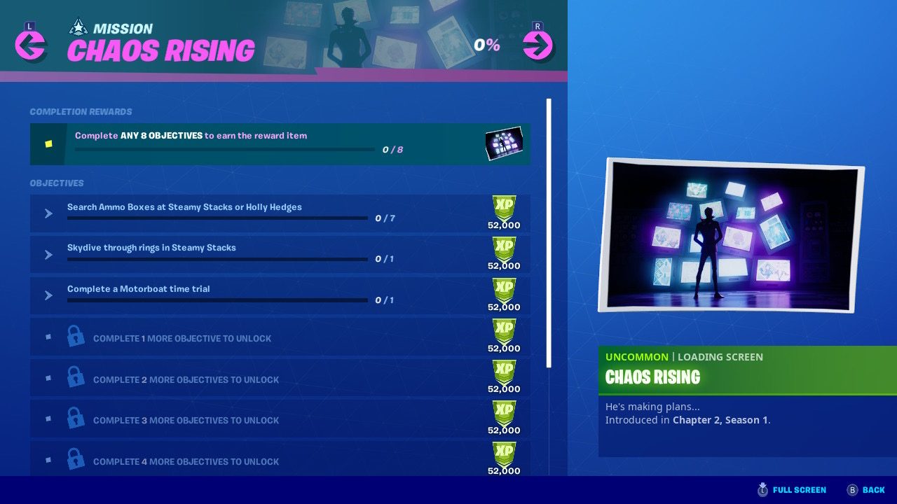 Fortnite Season 1 Week 9 Challenges