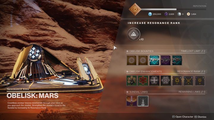 Destiny 2 Mars Obelisk