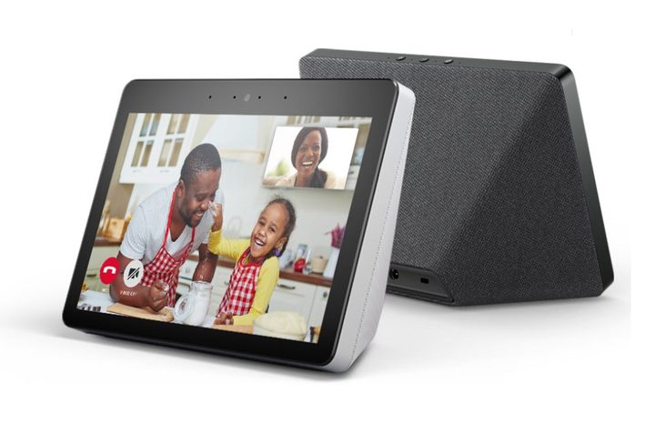 Echo Show 2nd Gen front and back with call