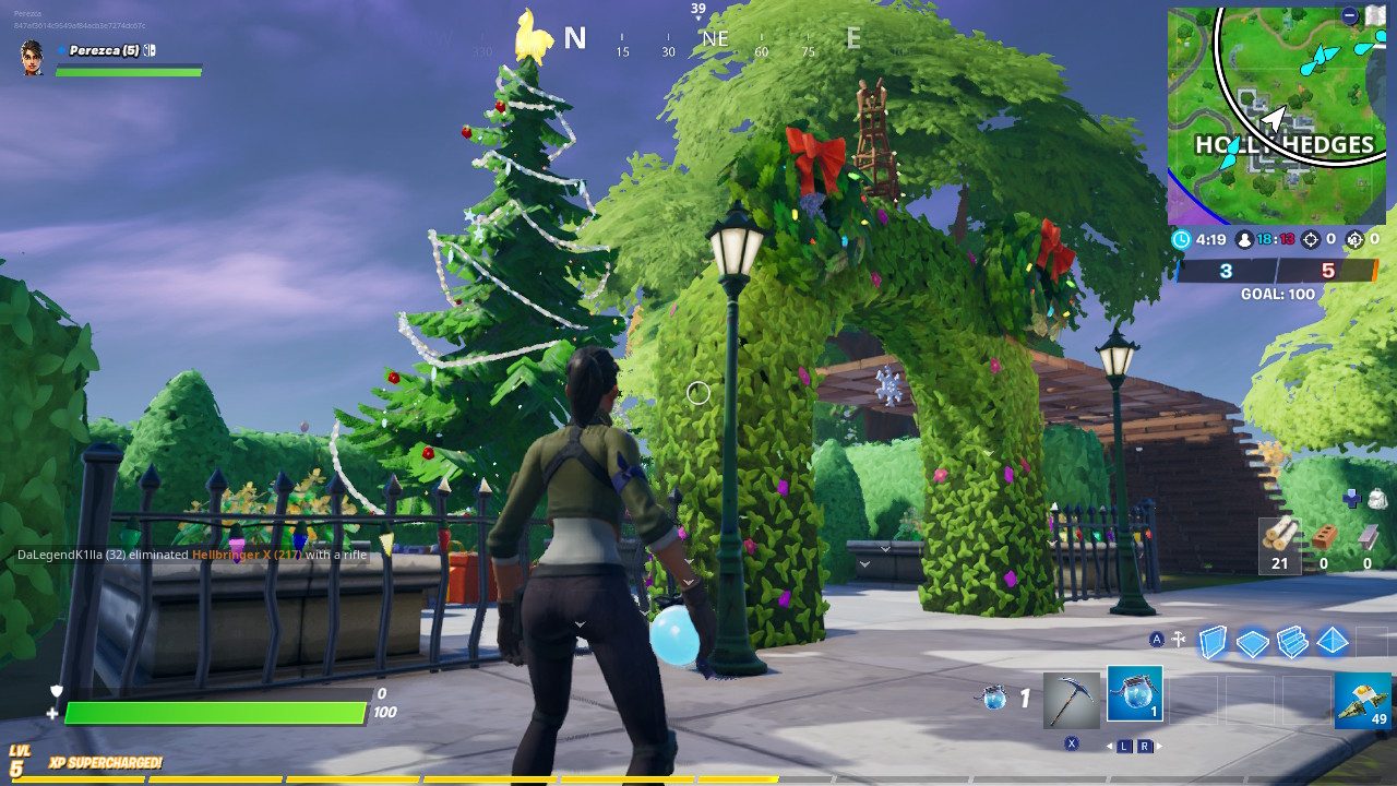 Fortnite Holiday Tree Holly Hedges