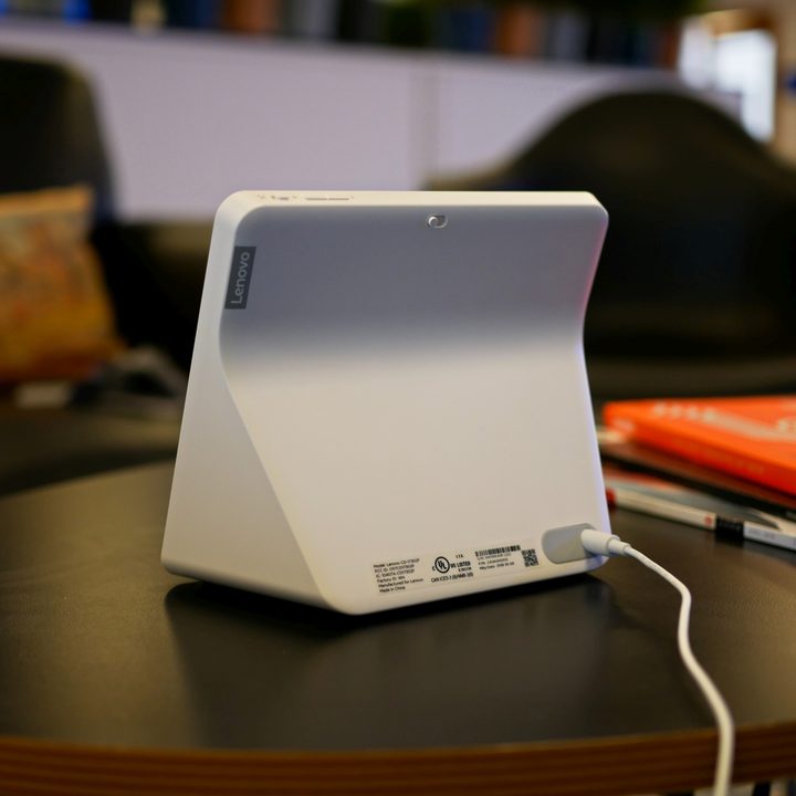 The back of a Lenovo Smart Display 7.