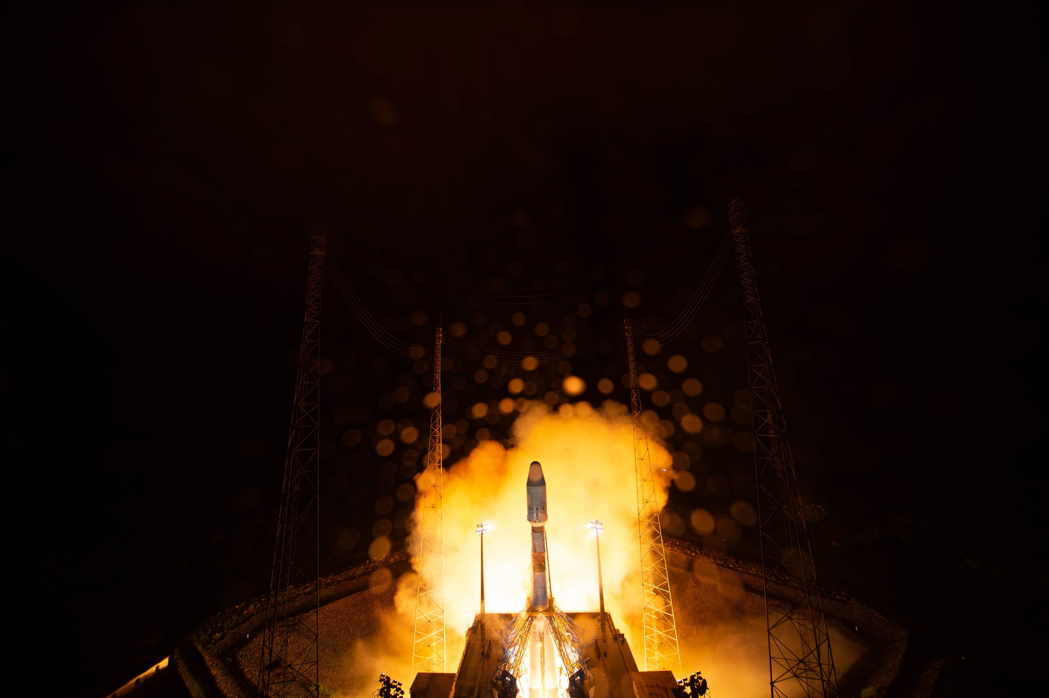 ESA’s Characterising Exoplanet Satellite, Cheops, lifts off from Europe’s Spaceport in Kourou, French Guiana.