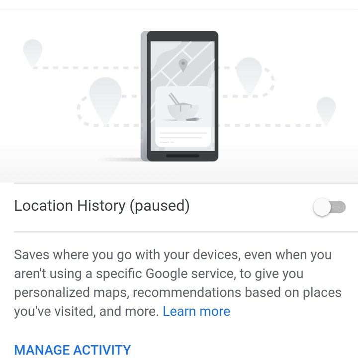 Google location history