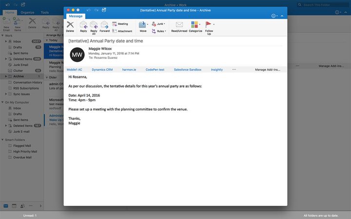 Best email apps for Mac: Outlook