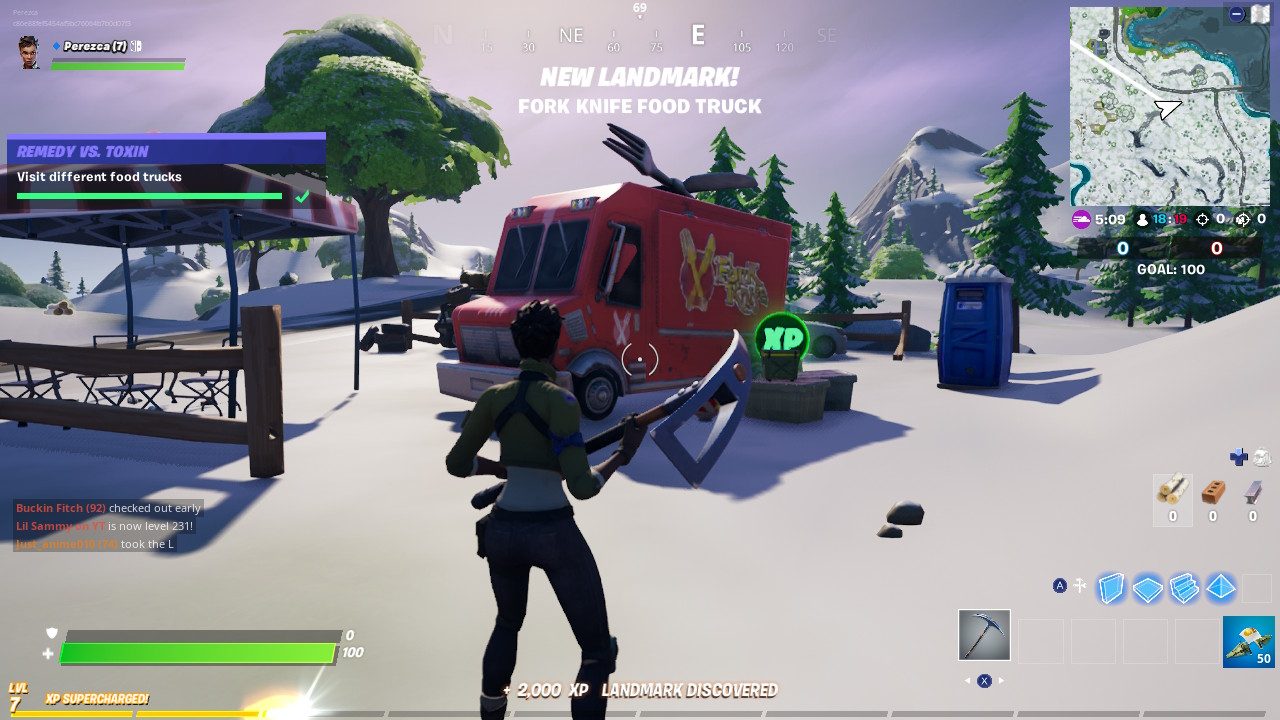 Fortnite Lazy Lake Food Truck