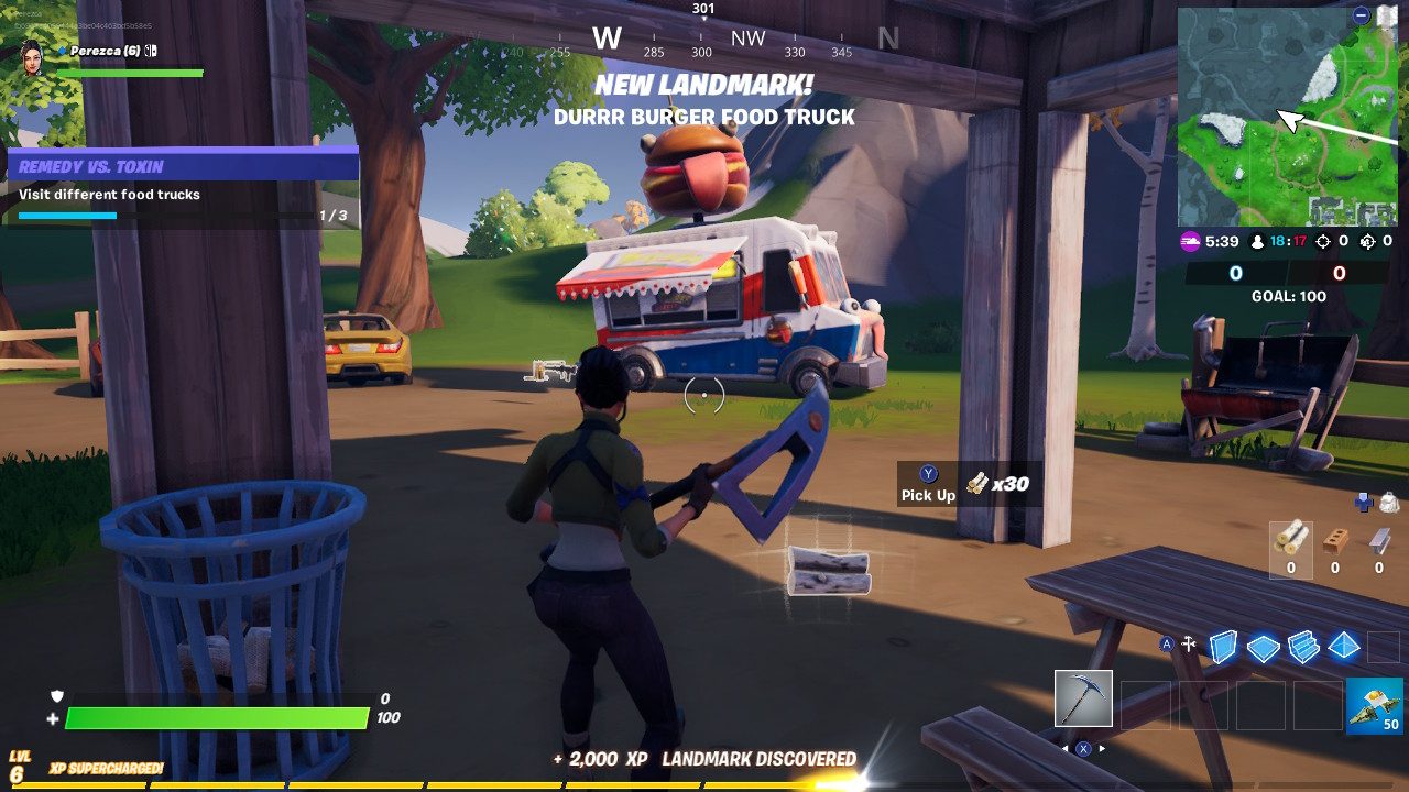 Fortnite Pleasant Park Food Truck