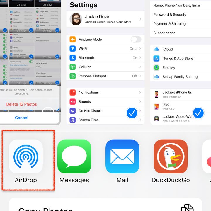 how to delete and recover photos on your iphone airdrop howto 2