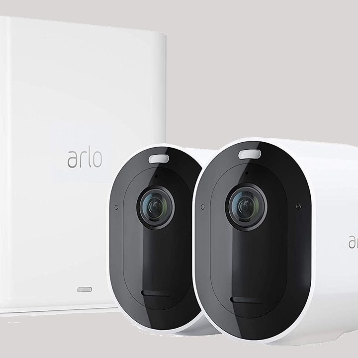 The Arlo Pro 3 Security Camera System with two cams.