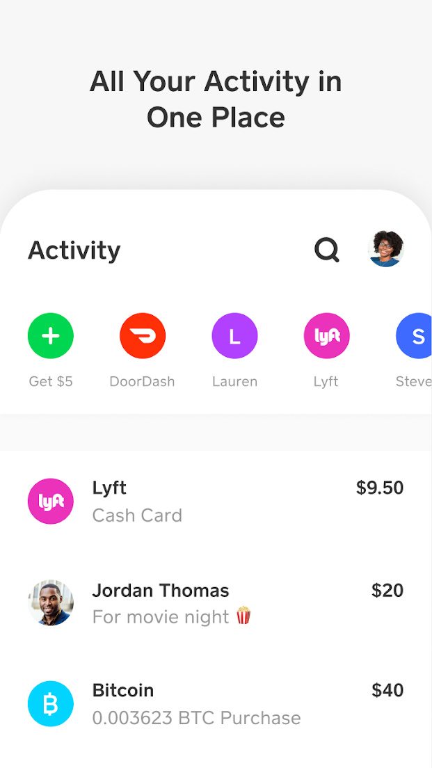 Cash app screenshot.