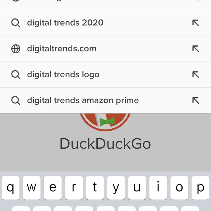 Period as domain name in iOS 13 and 14.