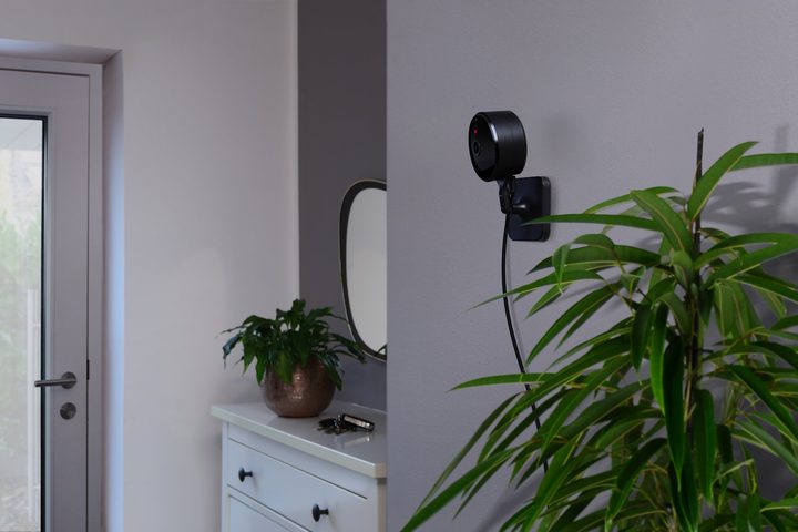 The Eve Cam on a wall.