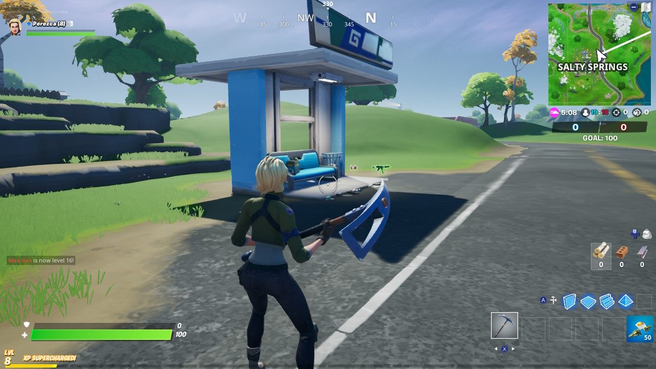 Fortnite Salty Springs Bus Stop