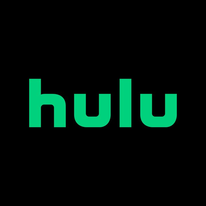 Green hulu logo on black background.