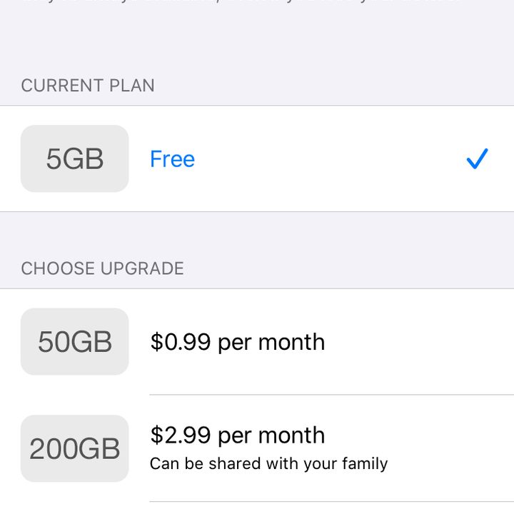 iCloud Photo Storage steps
