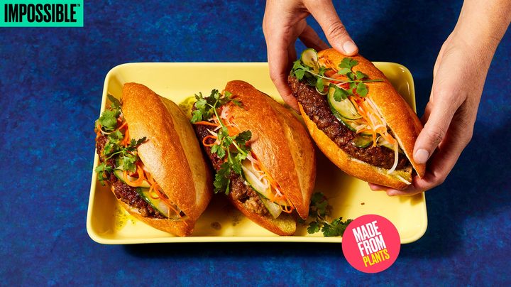 Impossible Pork bahn mi