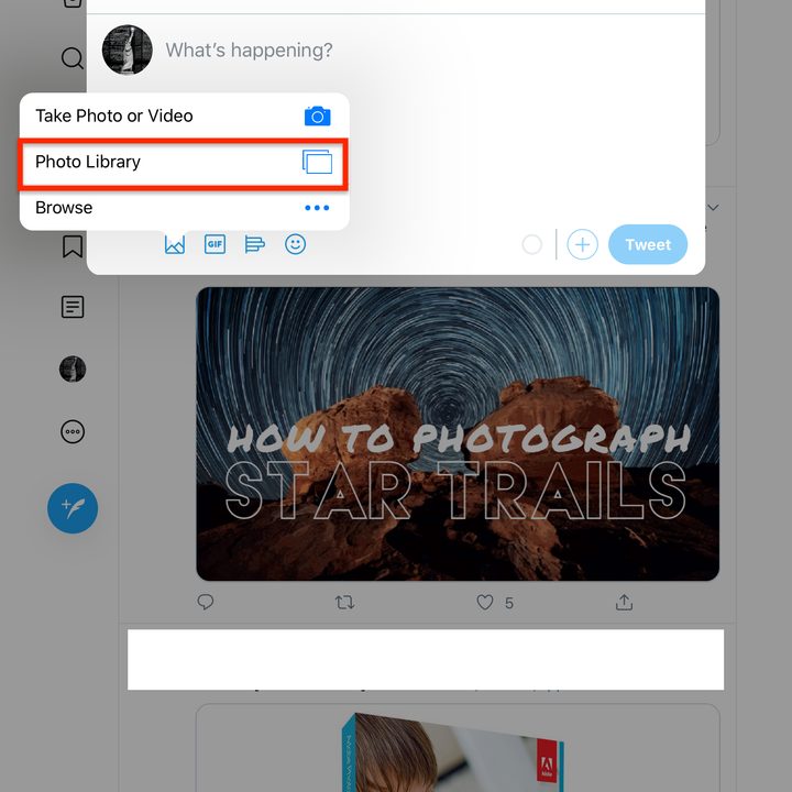 iPadOS upload
