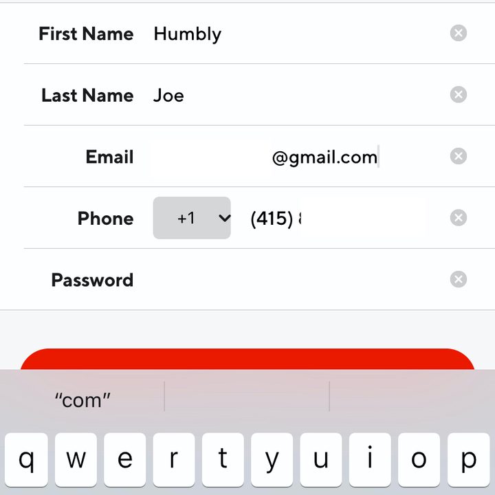 DoorDash email address