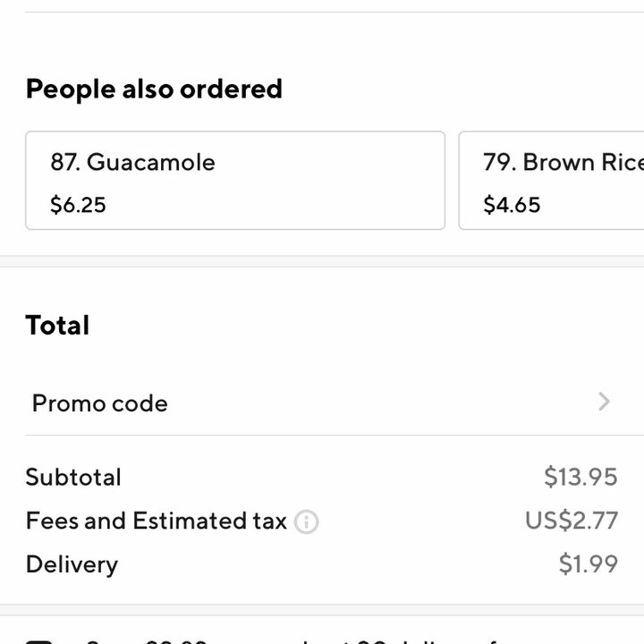 Order details