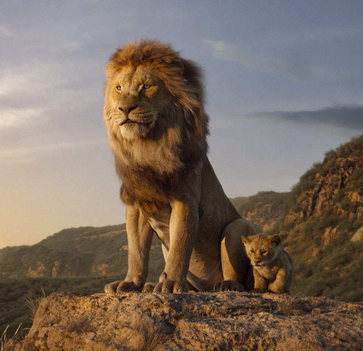 Young Simba and Mufasa in the Pride Lands | Lion King VFX