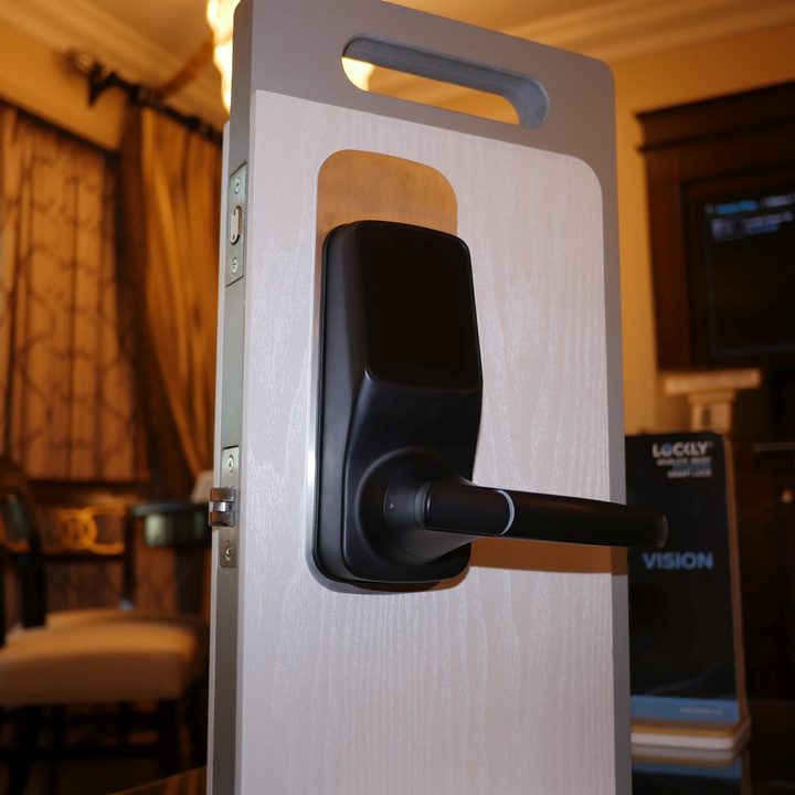 Lockly Smart Lock Deadbolt Knob CES 2020 indoor