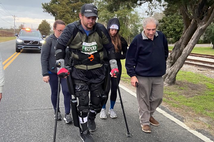 Marathon completion exosuit 1