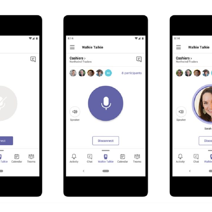Microsoft Teams walkie talkie.