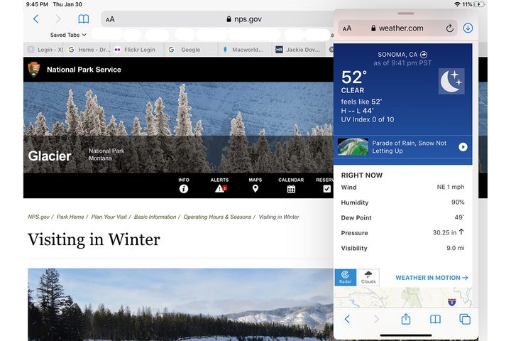 iPadOS multitasking