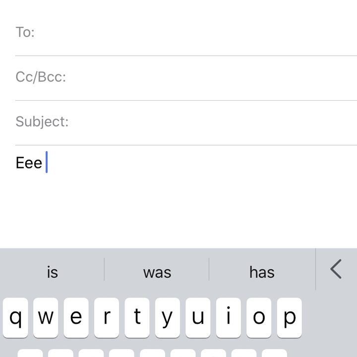 Left and right handed keyboards in iOS 13 and 14.