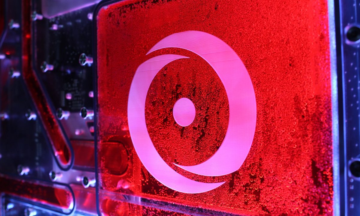 Origin PC Cryo Core in a Genesis system with RGB lighting