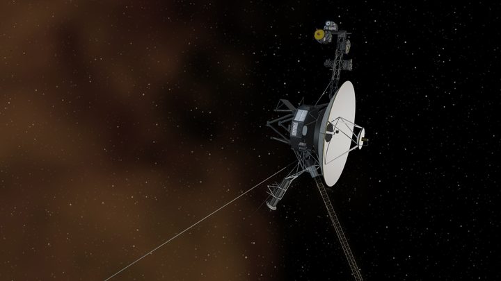 An artist's concept depicts one of NASA's Voyager spacecraft entering interstellar space