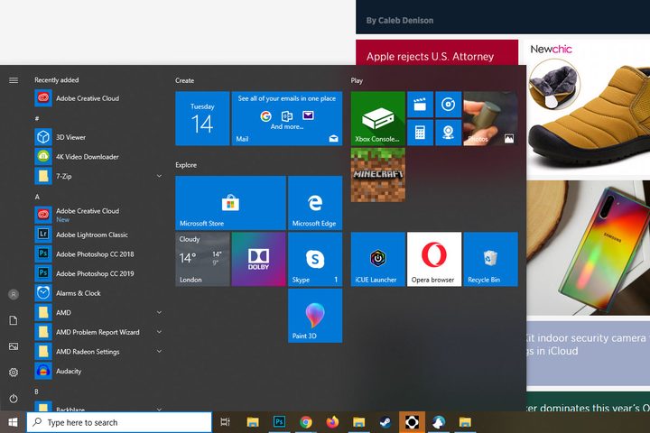 Redundant Start Menu