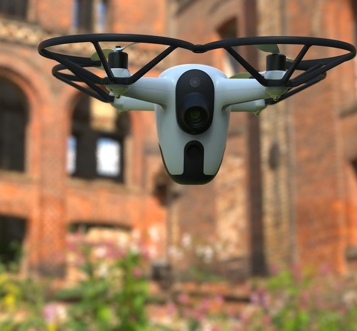 Sunflower Labs Bee Drone flying in the air.